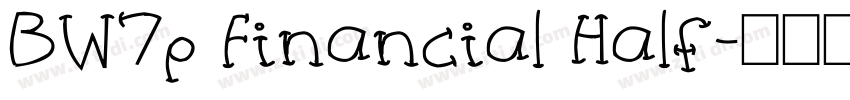 BW7p Financial Half字体转换